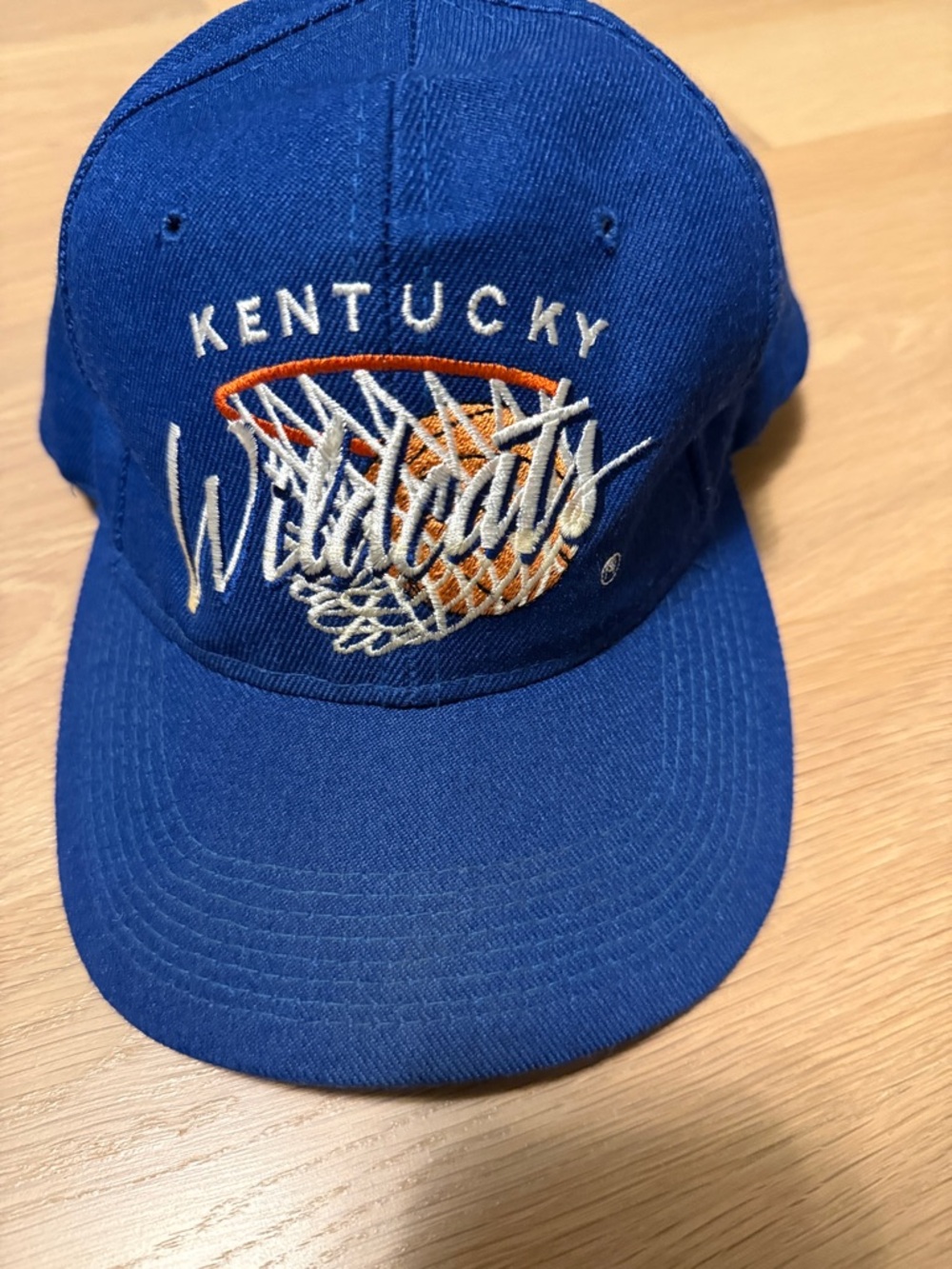 Vintage Kentucky Wildcats Blue Basketball Cap Rare